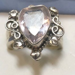925 Sterling Silver & Spinel Ring size 10